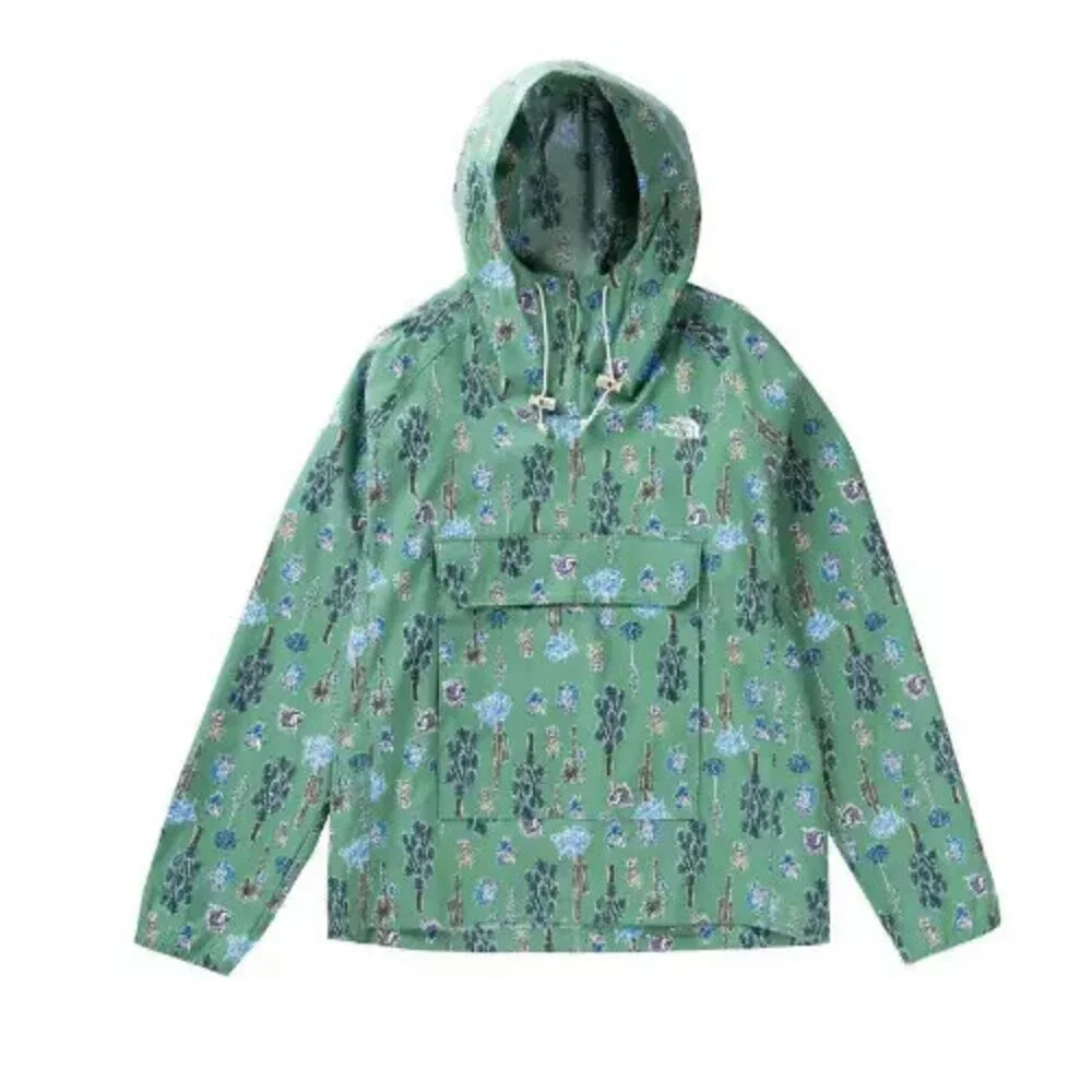 The North Face Class V NF0A5338IZG Hoodie Mens Large Green Nylon Pullover APP238